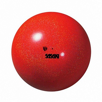 Мяч для художественной гимнастики SASAKI М-207MBRM Meteor Ball, 17 см, цвет FRR- алый