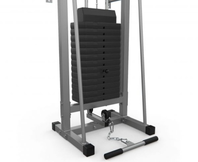 Силовой тренажер - Кроссовер DFC D1008, стек 75кг в Магазине Спорт - Пермь