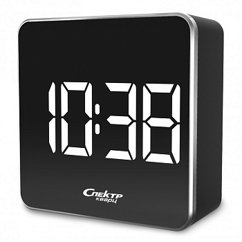 Будильник Спектр СК3207-Ч-Б со светодиодной индикацией и измерением температуры в магазине Спорт - Пермь