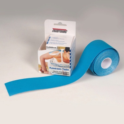 Кинезио-тейп Ergodynamic 5*500 см, голубой в Магазине Спорт - Пермь